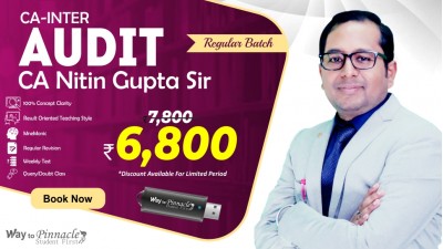 CA Inter Audit Pendrive Classes by CA Nitin Gupta Sir (NEW Course) - Complete Auditing & Assurance Classes Full HD Video Lecture + HQ Sound